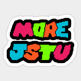 Morejstu-high-resolution 6 Sticker